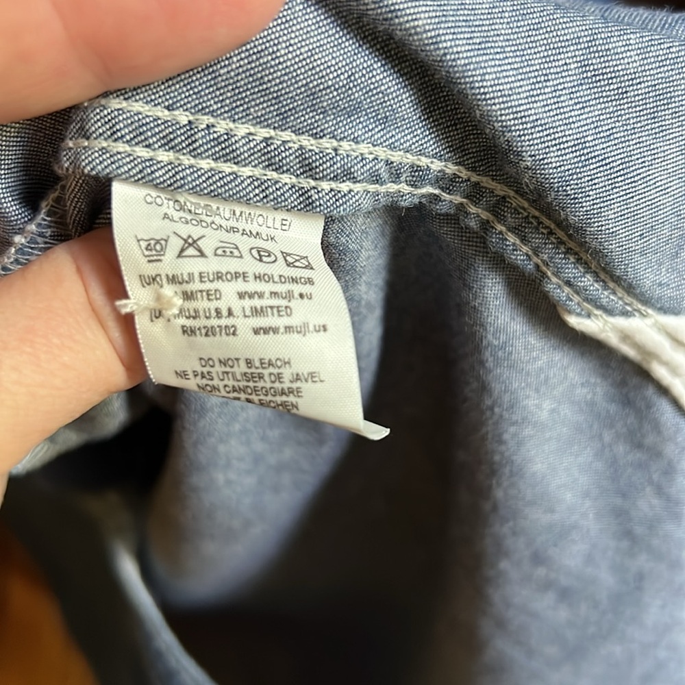 Muji Chambray Shirtdress - Picture 8 of 9